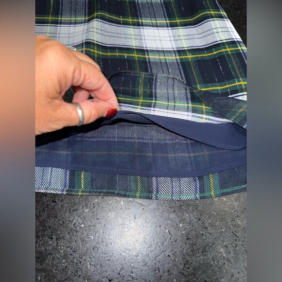 UEC J. CREW Highland Tartan Tie-Neck Halter Top Blouse SZ 10 - Picture 8 of 11